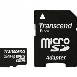 Карта памяти Transcend MicroSD 32Gb (SD adapter) Class 10 TS32GUSDHC10